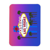 Willkommen beim Las Vegas Zeichen #3 Magnet (Vertikal)