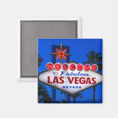 Willkommen beim Las Vegas-Zeichen Magnet (Vorderseite/Rückseite)