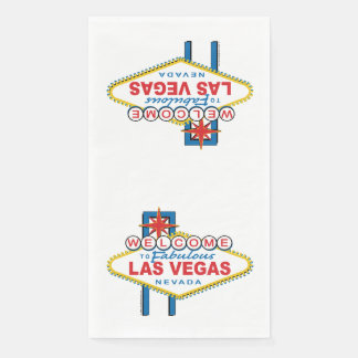 Willkommen beim Las Vegas-Zeichen Serviette