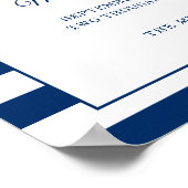 Willkommen beim Lenkrad der Nautischen Marine Stri Poster (Ecke)