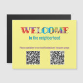 WILLKOMMEN beim Mailbaren Magnet der Nachbarschaft (Vorne/Hinten)