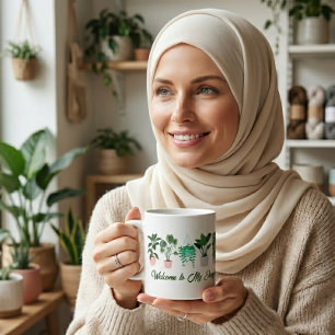 Willkommen beim My Jungle Funny Plant Lover Design Kaffeetasse