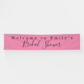 Willkommen beim Namen von Brautparty Script Dark P Banner (Horizontal)