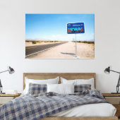 Willkommen beim Nevada-Zeichen Leinwanddruck (Insitu (Schlafzimmer))