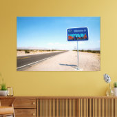 Willkommen beim Nevada-Zeichen Leinwanddruck (Insitu (Wohnzimmer))