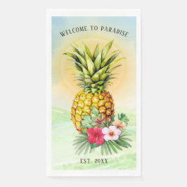 Willkommen beim Paradise Pineapier Napkins Serviette