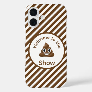 Willkommen beim Poo Emoji Show Funny iPhone 16 Hülle