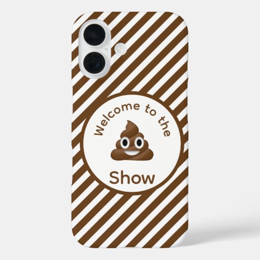 Willkommen beim Poo Emoji Show Funny Case-Mate iPhone Hülle (Rückseite)