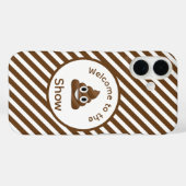Willkommen beim Poo Emoji Show Funny Case-Mate iPhone Hülle (Rückseite (Horizontal))