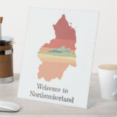 Willkommen beim Schild des Pedestal Northumberland (In Situ)