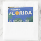 Willkommen beim Schild Florida Rechteckiger Aufkleber (Tasche)