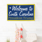 Willkommen beim South Carolina Trump-Banner Banner (Insitu)