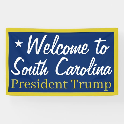 Willkommen beim South Carolina Trump-Banner Banner (Horizontal)