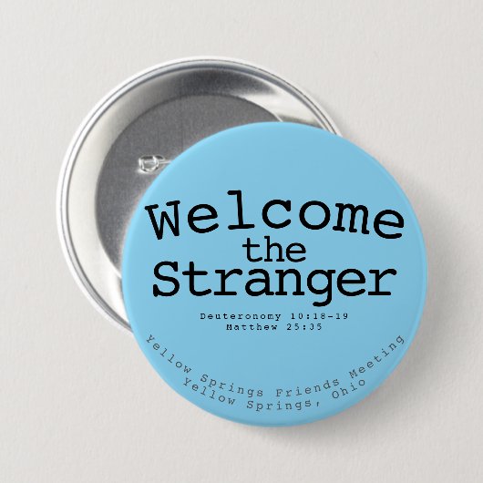 Willkommen beim Stranger Button (Vorne & Hinten)