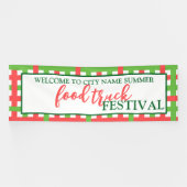 Willkommen beim Summer Food Truck Festival Custom Banner (Horizontal)