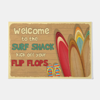 Willkommen beim Surf Shack Kick off your Flip Flop Fußmatte