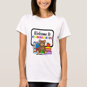 Willkommen beim T - Shirt der Kindergartenbärin