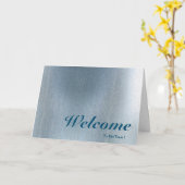 Willkommen beim Team Rosa Hintergrund Unschärfe Karte (Gelbe Blume)