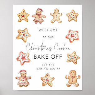 Willkommen beim Weihnachtsplätzchen-Backwettbewerb Poster