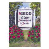 Willkommen beim Wolfeboro NH Sign (Vorne)