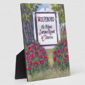 Willkommen beim Wolfeboro NH Sign Fotoplatte (Seite)