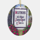 Willkommen beim Wolfeboro NH Sign Keramikornament (Rechts)