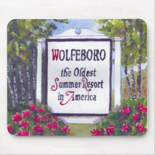 Willkommen beim Wolfeboro NH Sign Mousepad