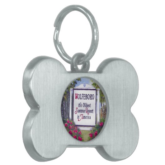 Willkommen beim Wolfeboro NH Sign Tiermarke (Vorderseite links)