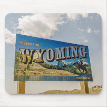 Willkommen beim Zeichen von Wyoming - Staat Border