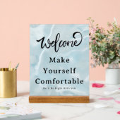 Willkommen Bitte Nehmen Sie Platz Acryl Displaysch Acrylschild (Hochzeit)