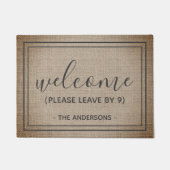 Willkommen Bitte Verlassen bei 9 Funny Fußmatte (Vorderseite)