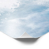 WILLKOMMEN BLAUE WAVES FOTODRUCK (Ecke)