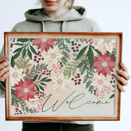 WILLKOMMEN | Botanischer Weihnachtsfeiertag Poster