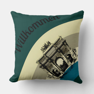 Willkommen Brandenburger Tor Retro-Kissenhülle Kissen