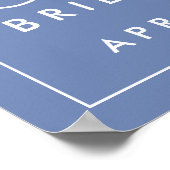 Willkommen | BRAUTPARTY Poster (Ecke)