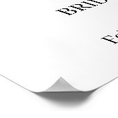 Willkommen Brautparty Sonnenblumen Grüne Zeichen Poster (Ecke)