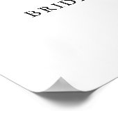 Willkommen Brautparty Tee Party Lila Wasserfarbe Poster (Ecke)