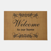Willkommen - Burlap Fußmatte (Vorderseite)