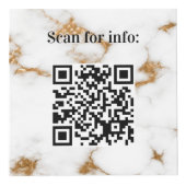 Willkommen Business Logo QR Codes Marmorinfo Tabel Würfel (Vorderseite)