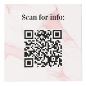 Willkommen Business Logo QR Codes Marmorinfo Tabel Würfel (Vorderseite)
