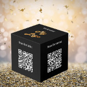 Willkommen Business Logo QR-Kenntafel Würfel