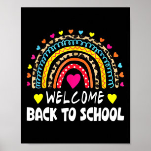 Willkommen Byck in der Schule Erster Schultag Lehr Poster