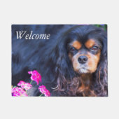 Willkommen Cavalier King Charles Spaniel Fußmatte (Vorderseite)