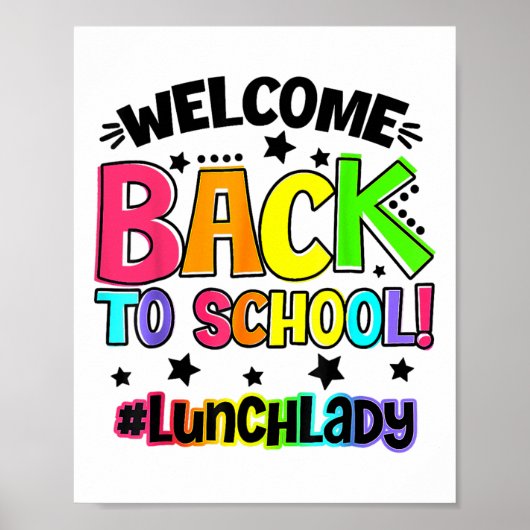 Willkommen Ck in der Schulkantine Lehrerin Poster (Vorne)