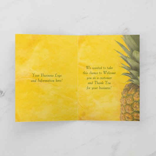 Willkommen Dankeskarte (Innenseite)