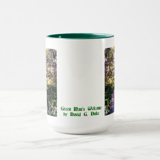 Willkommen des grünen Mannes Tasse (Zentrum)