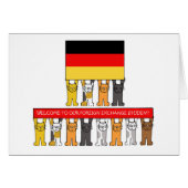 Willkommen Deutscher Austauschstudent (Vorderseite (Horizontal))