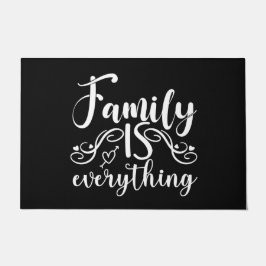 Willkommen Door Mat Familie ist alles Fußmatte