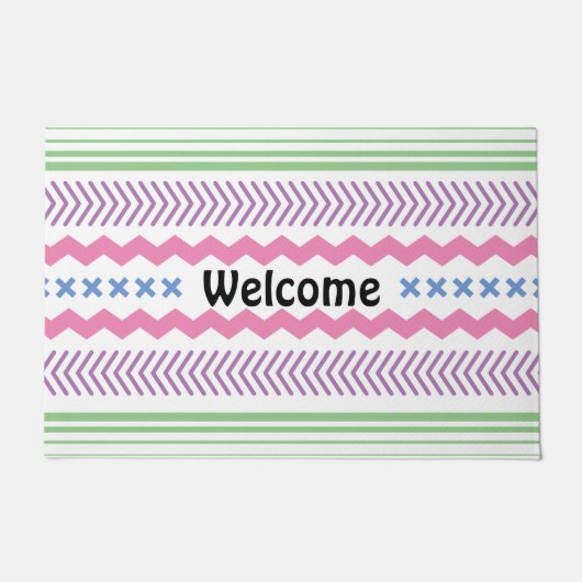 Willkommen | Door Mat Fußmatte (Vorderseite)