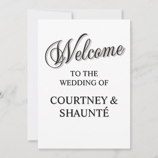 Willkommen Einladung (Vorderseite)